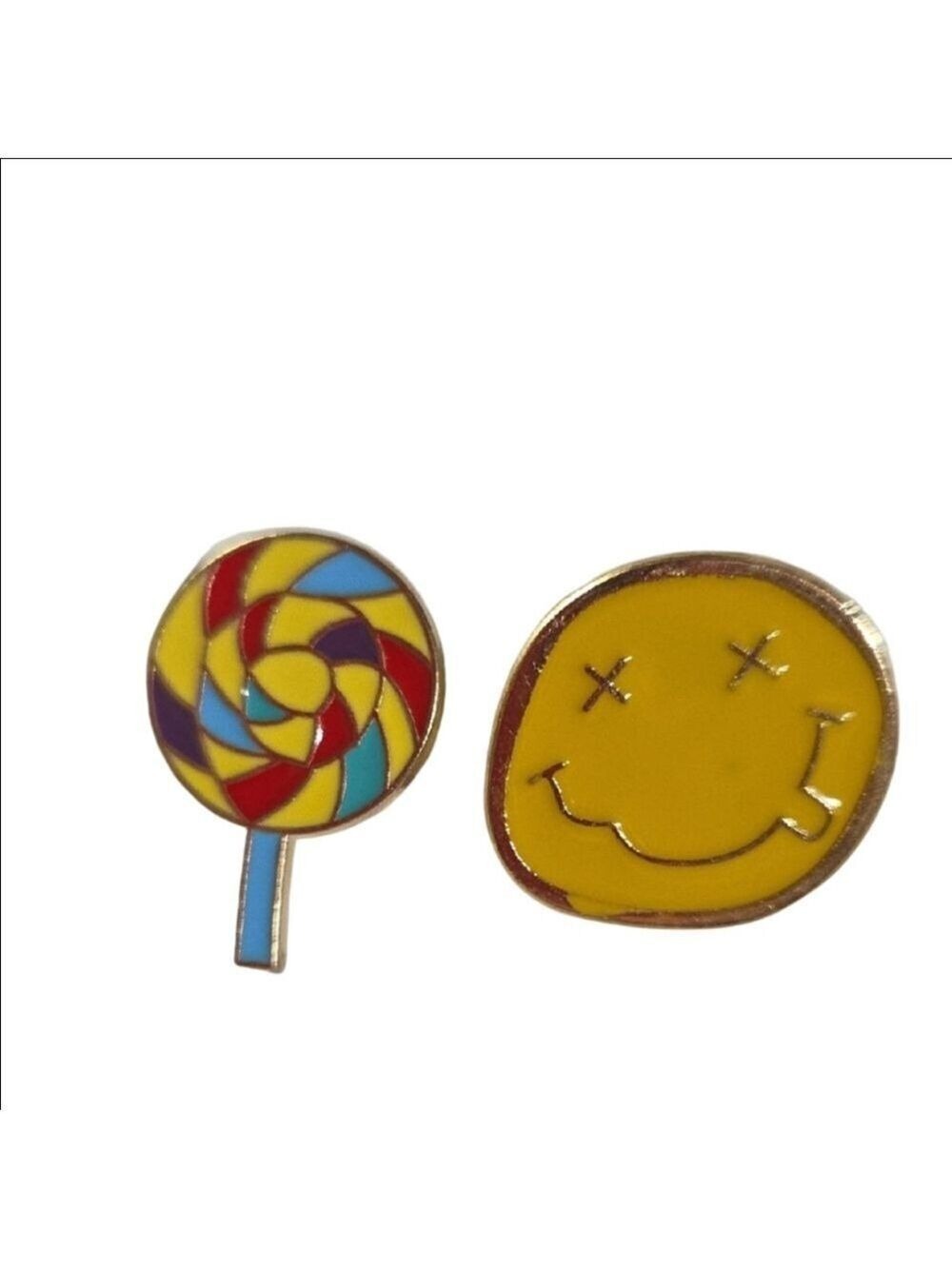 Kids Lollipop Smiley Face Pins